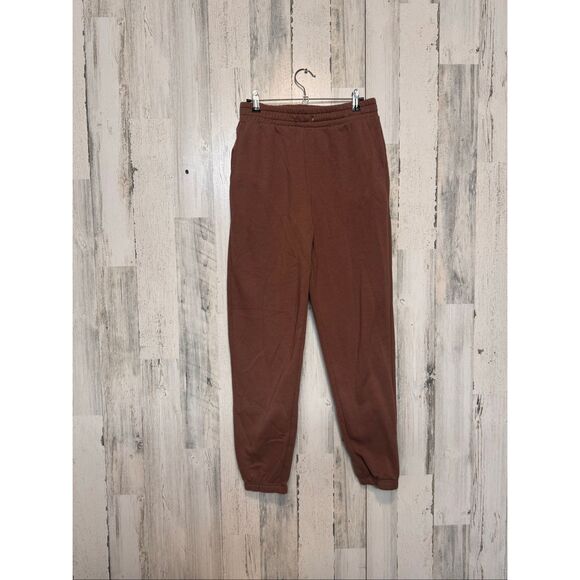 Forever 21 Brown Fleece-Lined Jogger Sweatpants Medium | Cozy Casual Lounge Pant - Picture 1 of 6
